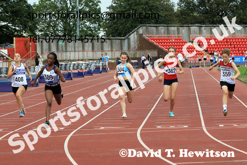 100 metres, Gateshead Tartan Games.  Photo: David T. Hewitson/Sports for All Pics